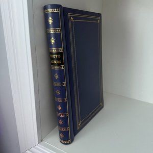 Blue & Gold Ornate Dark Academia Photo Album - Fits 300 4x6" Photos - $10 Add-On
